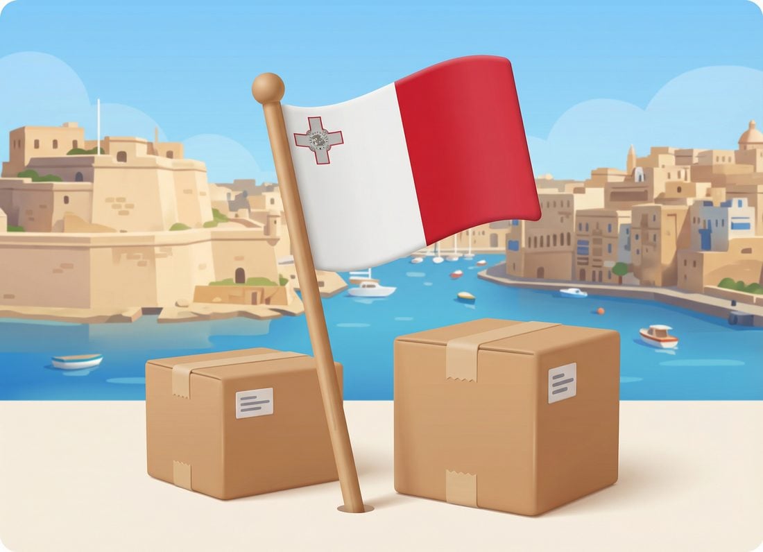 Csomagküldés Máltára: árak, szolgáltatók, szállítási idők – minden (Valletta)