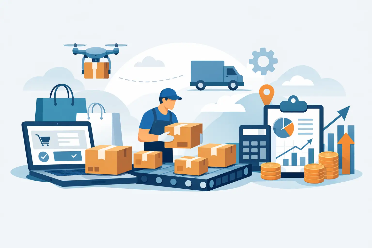 Webshop csomagfeladás és költségkontroll