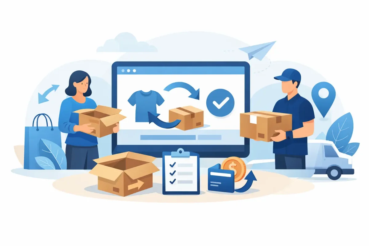 Visszaküldés folyamata webáruháznál