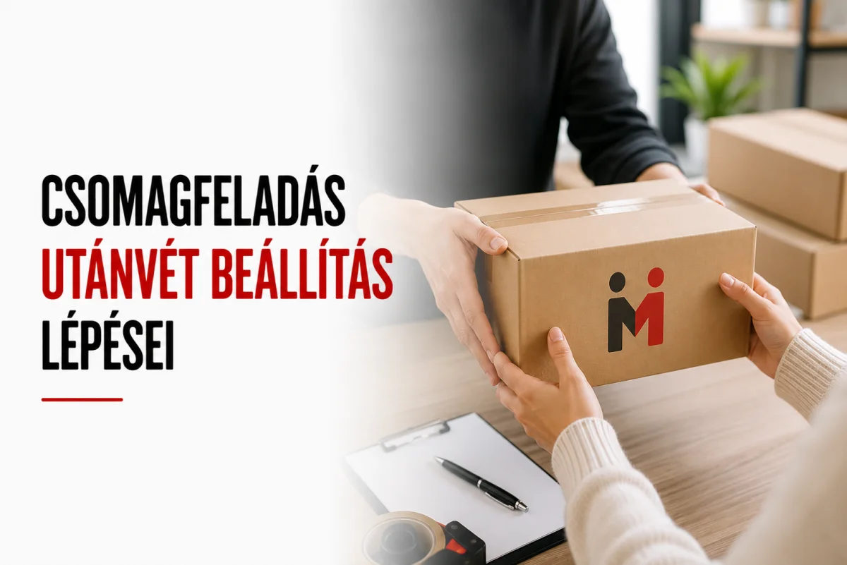 Csomagfeladás utánvét beállítás lépései