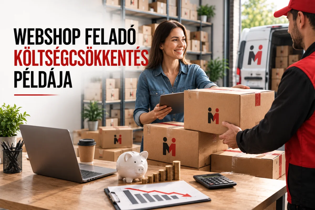 Webshop feladó költségcsökkentés példája
