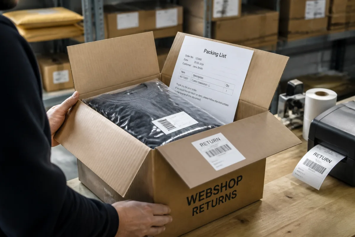 Webshop visszáru-kezelés: útmutató lépésről lépésre